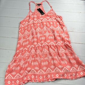 NWT Beach by Exist Geometric Print Adjustable Spaghetti Strap Racerback Size XL